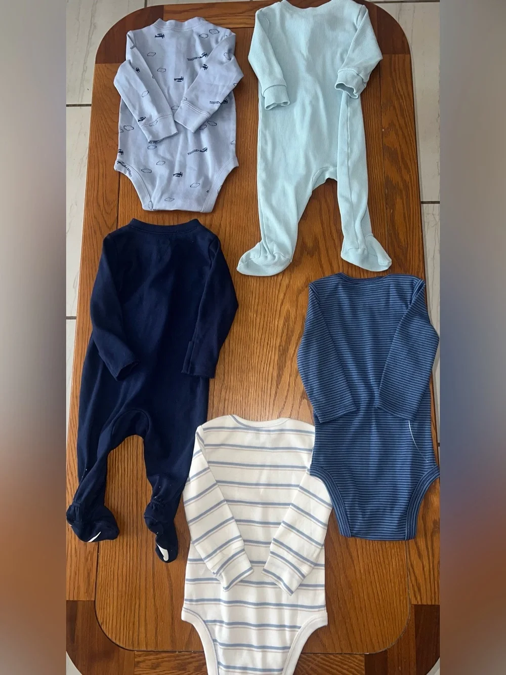 12 Pc Nike & Carter's Baby Boy Clothes Bundle 6M – Sleepers, Bodysuits & Pants
